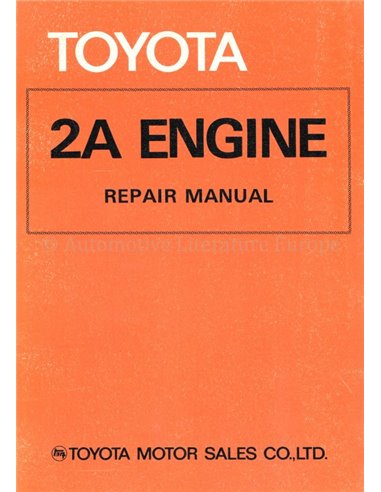 1979 TOYOTA TERCEL ENGINE WERKSTATTEHANDBUCH ENGLISCH