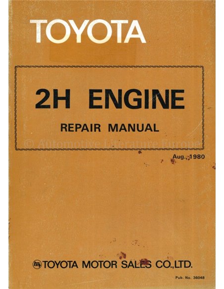 1980 TOYOTA LAND CRUISER MOTOR WERKPLAATSHANDBOEK ENGELS