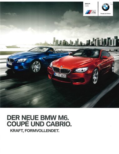 2012 BMW M6 BROCHURE DUITS
