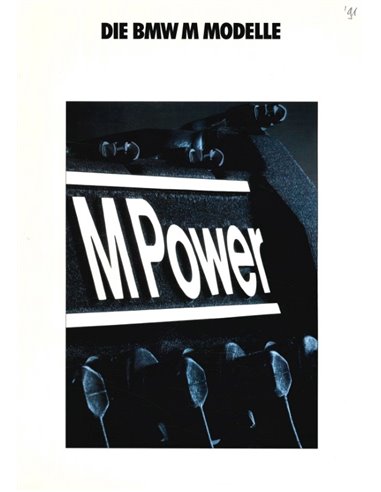 1991 BMW M RANGE BROCHURE GERMAN