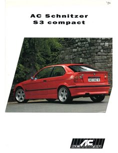 1994 BMW AC SCHNITZER S3 COMPACT BROCHURE DUITS