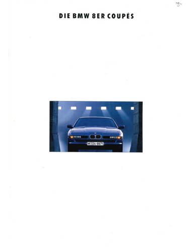 1993 BMW 8 SERIES BROCHURE GERMAN