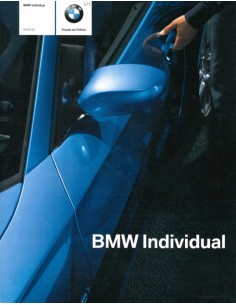 2004 BMW Z4 INDIVIDUAL PROSPEKT DEUTSCH