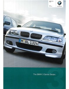 2004 BMW 3 SERIES SALOON BROCHURE ENGLISCH