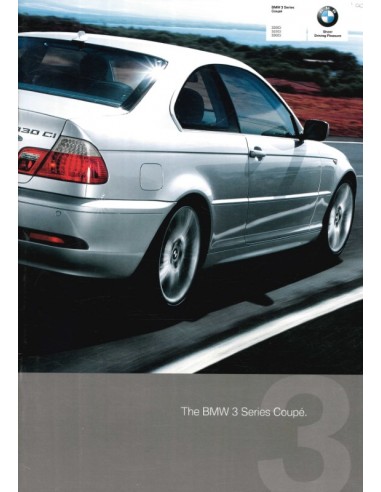 2004 BMW 3 SERIE COUPÉ BROCHURE ENGELS