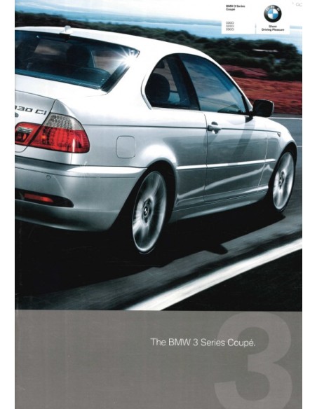 2004 BMW 3 SERIE COUPÉ BROCHURE ENGELS