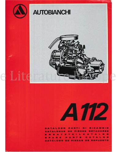 1970 AUTOBIANCHI A112 ERSATZTEILKATALOG 