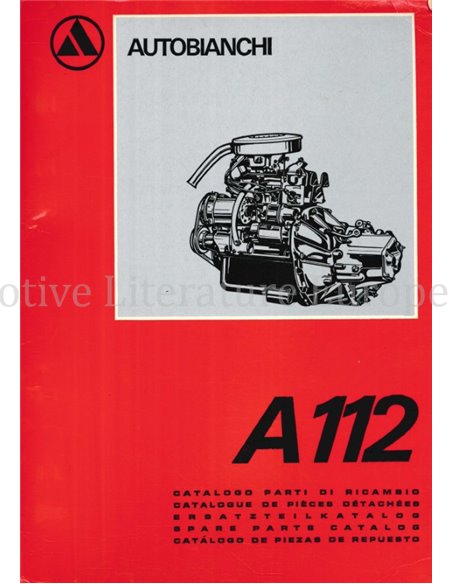 1970 AUTOBIANCHI A112 ERSATZTEILKATALOG 