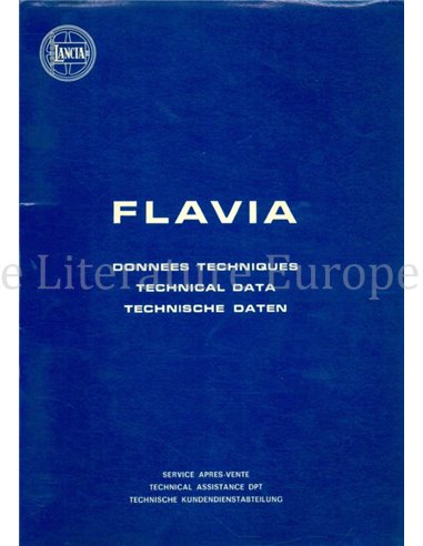 1972 LANCIA FLAVIA TECHNISCHE DATEN MULTI