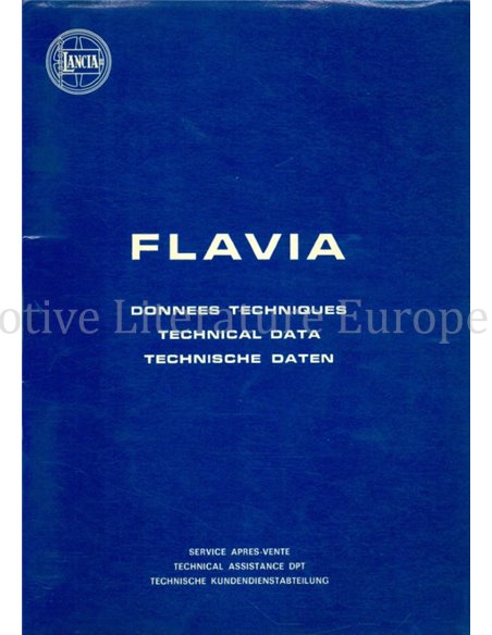 1972 LANCIA FLAVIA TECHNISCHE DATEN MULTI