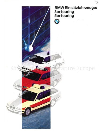 1995 BMW 3ER | 5ER EINSATZFAHRZEUGE PROSPEKT DEUTSCH