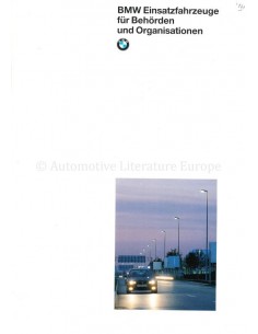 1993 BMW 3 SERIES | 5 SERIES EMERGENCY VEHICLES BROCHURE GERMAN