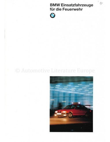 1993 BMW 3 SERIES | 5 SERIES EMERGENCY VEHICLES BROCHURE GERMAN
