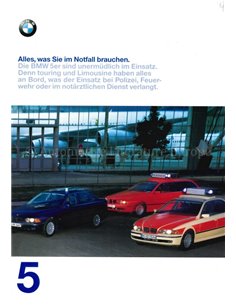 1997 BMW 5ER EINSATZFAHRZEUGE PROSPEKT DEUTSCH