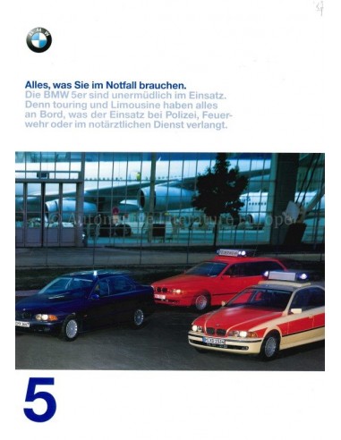 1997 BMW 5ER EINSATZFAHRZEUGE PROSPEKT DEUTSCH