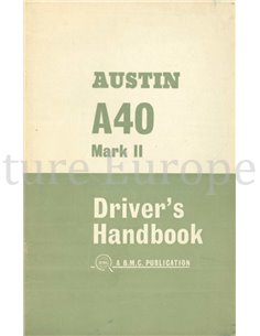 1964 AUSTIN A40 MARK II BEDIENUNGSANLEITUNG ENGLISCH