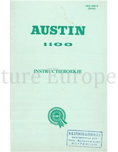 1965 AUSTIN 1100 OWNERS MANUAL DUTCH