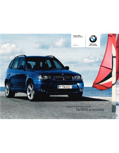 2004 BMW X3 ZUBEHÖR PROSPEKT NIEDERLÄNDISCH