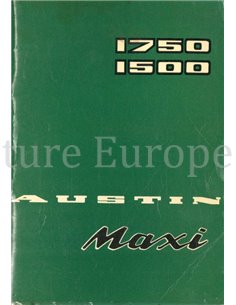 1965 AUSTIN MAXI 1500 | 1750 OWNERS MANUAL DUTCH