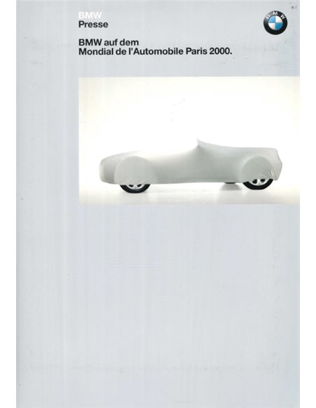 2000 BMW PARIS PRESSEMAPPE DEUTSCH