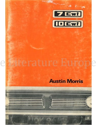 1973 AUSTIN 7 CWT | 10 CWT OWNERS MANUAL ENGLISH