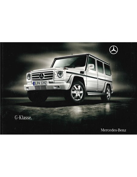2009 MERCEDES BENZ G KLASSE BROCHURE DUITS