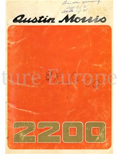 1972 AUSTIN | MORRIS 2200 BEDIENUNGSANLEITUNG NIEDERLÄNDISCH