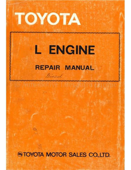 1979 TOYOTA HIACE | TOYOACE (L)  MOTOR WERKPLAATSHANDBOEK ENGELS