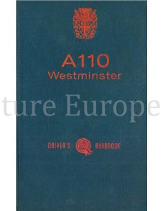 1969 AUSTIN A 110 WESTMINSTER OWNERS MANUAL ENGLISH