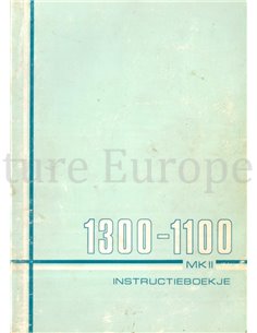 1970 AUSTIN-MORRIS 1100 | 1300 MK II BEDIENUNGSANLEITUNG NIEDERLÄNDISCH