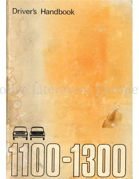 1972 AUSTIN-MORRIS 1100 | 1300 MK III BEDIENUNGSANLEITUNG ENGLISCH