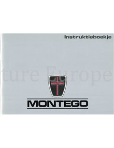 1989 AUSTIN MONTEGO OWNERS MANUAL DUTCH