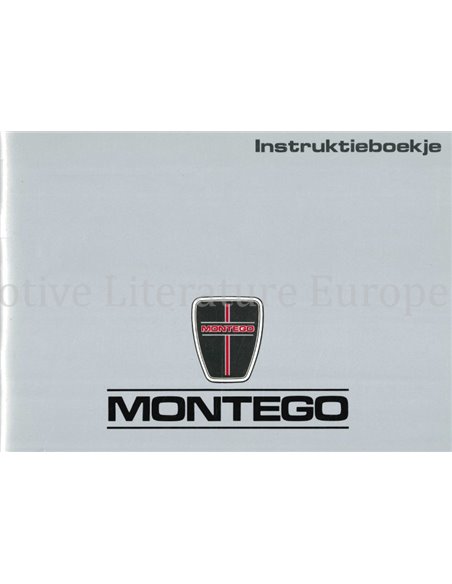 1989 AUSTIN MONTEGO OWNERS MANUAL DUTCH
