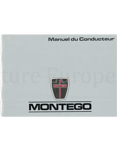1989 AUSTIN MONTEGO BEDIENUNGSANLEITUNG FRANZÖSISCH