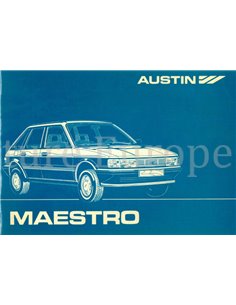 1983 AUSTIN MAESTRO BEDIENUNGSANLEITUNG NIEDERLÄNDISCH