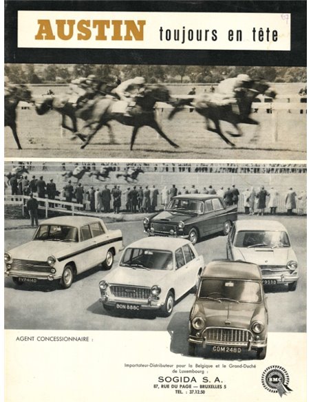 1967 AUSTIN PROGRAMMA BROCHURE FRANS