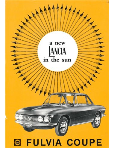 1965 LANCIA FULVIA COUPÉ LEAFLET ENGLISH