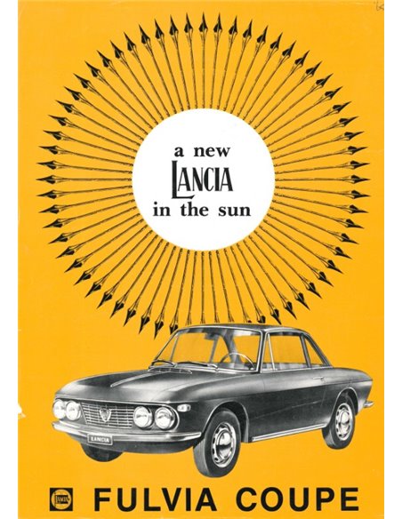 1965 LANCIA FULVIA COUPÉ LEAFLET ENGLISH