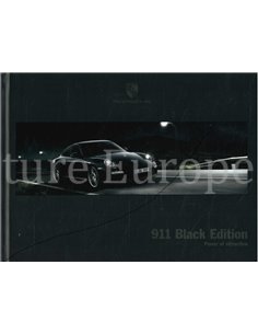 2012 PORSCHE 911 BLACK EDITION HARDCOVER PROSPEKT ENGLISCH
