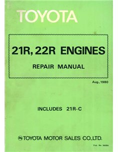 1980 TOYOTA CELICA | CORONA | CRESSIDA | TRUCK (4WD) | COASTER (21R | 22R | 21R-C) MOTOR WERKSTATTHANDBUCH ENGLISCH