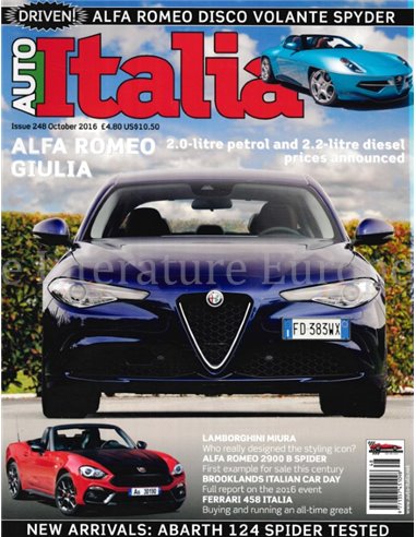 2016 AUTO ITALIA MAGAZINE 248 ENGLISH 