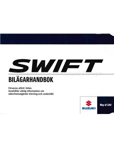 2013 SUZUKI SWIFT BETRIEBSANLEITUNG SCHWEDISCH