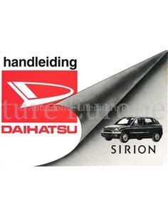 1998 DAIHATSU SIRION INSTRUCTIEBOEKJE NEDERLANDS