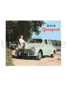 1959 PEUGEOT 203 BROCHURE NEDERLANDS