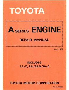 1979 TOYOTA TERCEL ENGINE WORKSHOP MANUAL ENGLISH