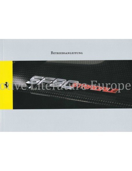 2022 FERRARI SF90 STRADALE BETRIEBSANLEITUNG DEUTSCH