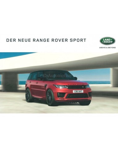2018 RANGE ROVER SPORT PROSPEKT DEUTSCH