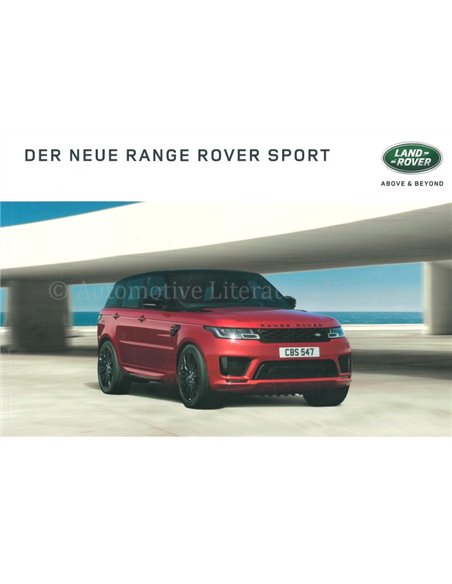 2018 RANGE ROVER SPORT PROSPEKT DEUTSCH