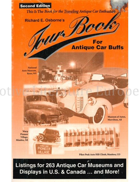 TOUR BOOK FOR ANTIQUE CAR BUFFS