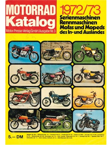 1972/1973 MOTORRAD KATALOG, YEARBOOK GERMAN